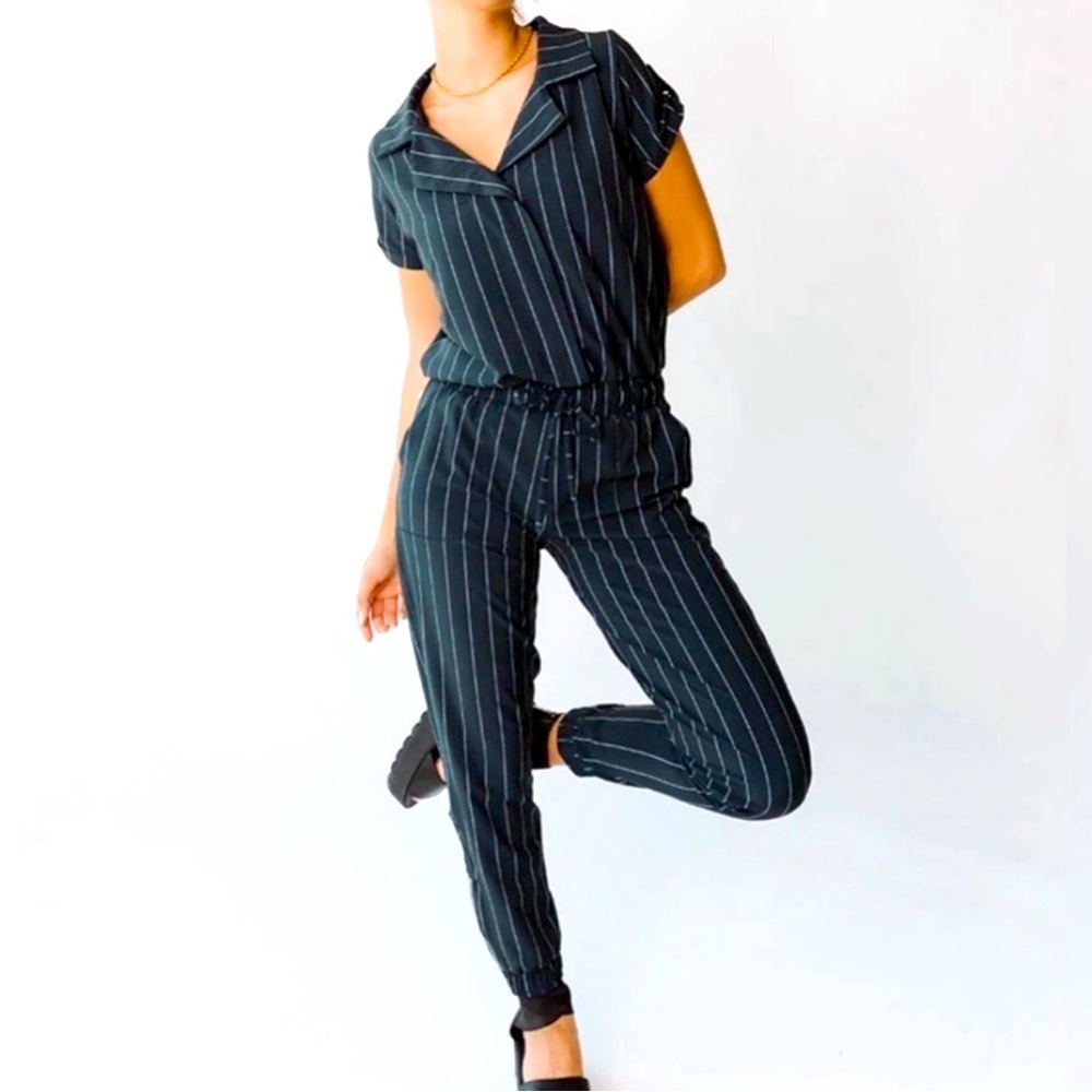 Albion Pinstripe Jumpsuit